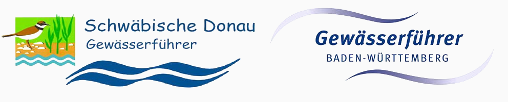 Das Bild stellt das Logo der Gewässerführer Schwäbische Donau dar, die im Verbund der Gewässerführer Baden-Württemberg zusammengeschlossen sind. Die beiden Wellen symbolisieren die Donau und das Bild stellt das Logo des Integrierten Donauprogrammes (IDP) dar. Das Integrierte Donauprogramm sind Maßnahmen zum Hochwasserschutz und zur Renaturierung der Donau beinhalten.