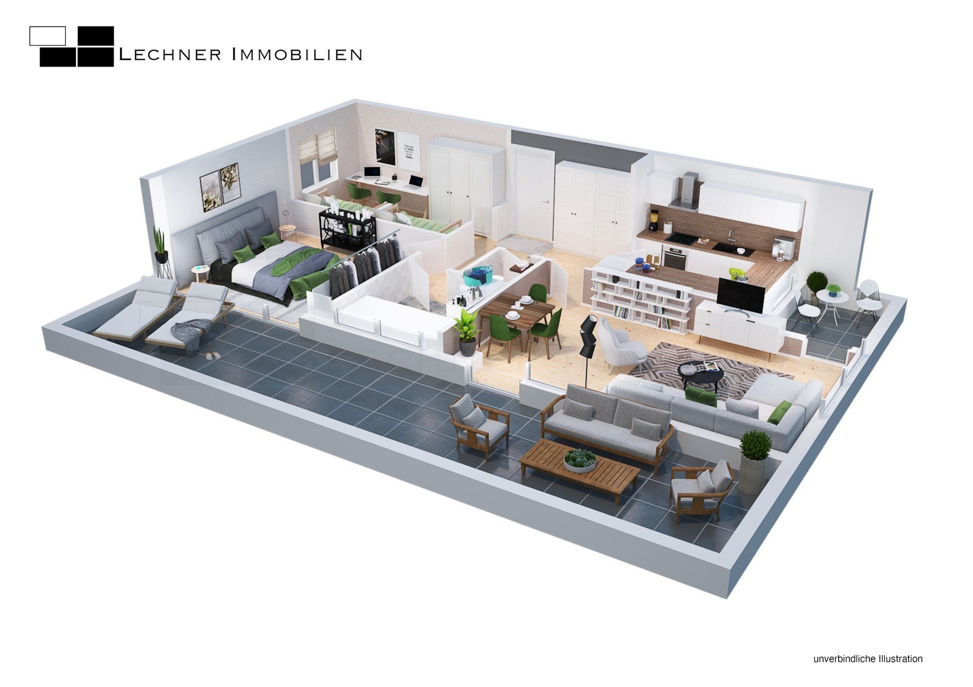 Grundriss Penthouse Wohnung Großbottwar