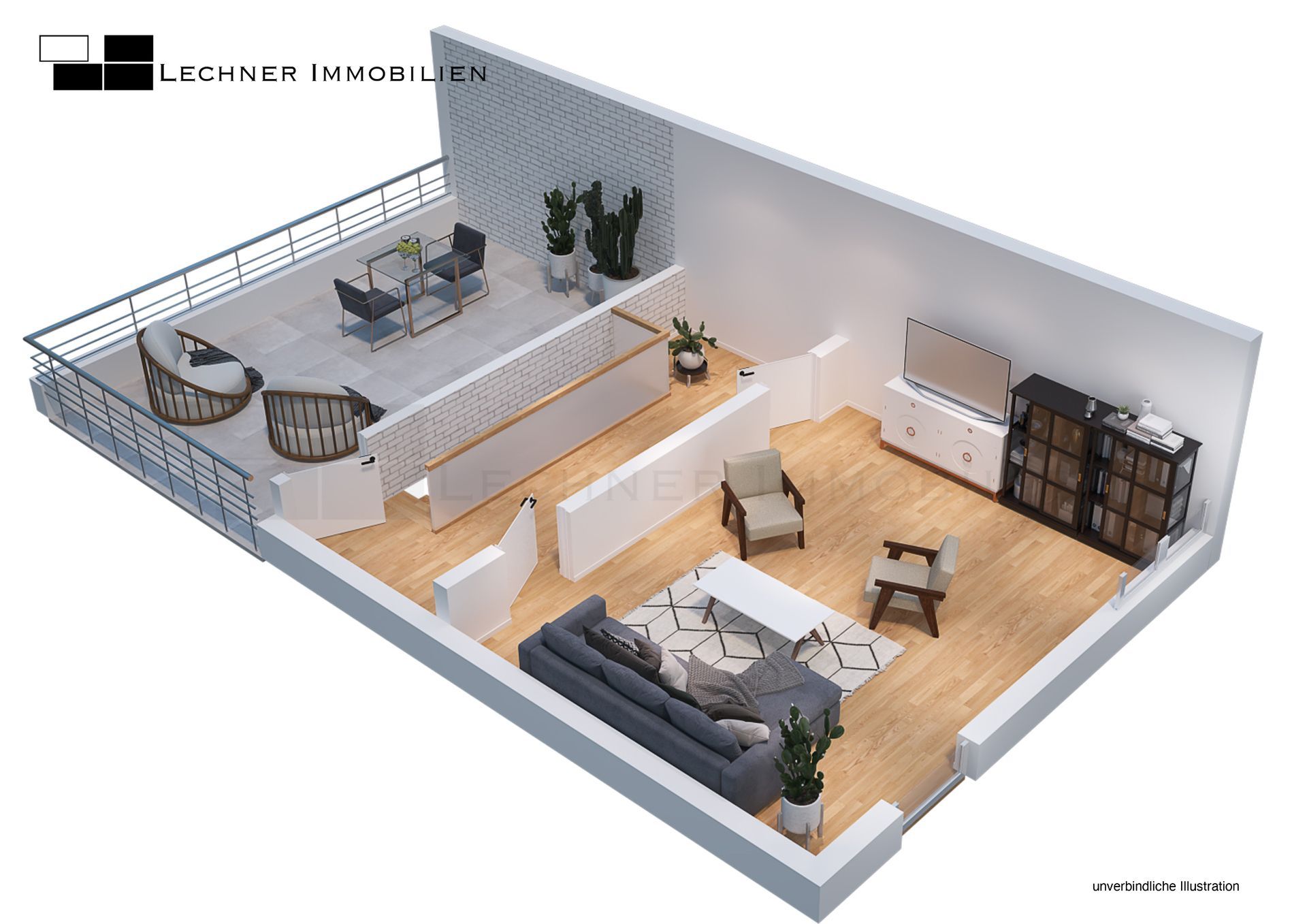 HAUS LUDWIGSBURG immobilie grundriss dachgeschoss dachterrasse