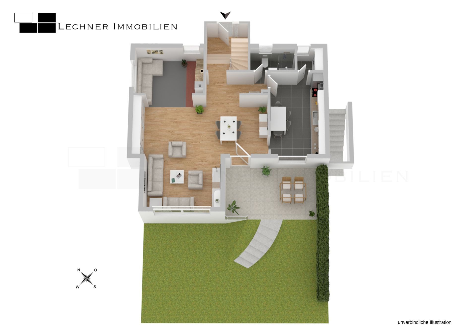haus ludwigsburg erdgeschoss grundriss grundstück garten