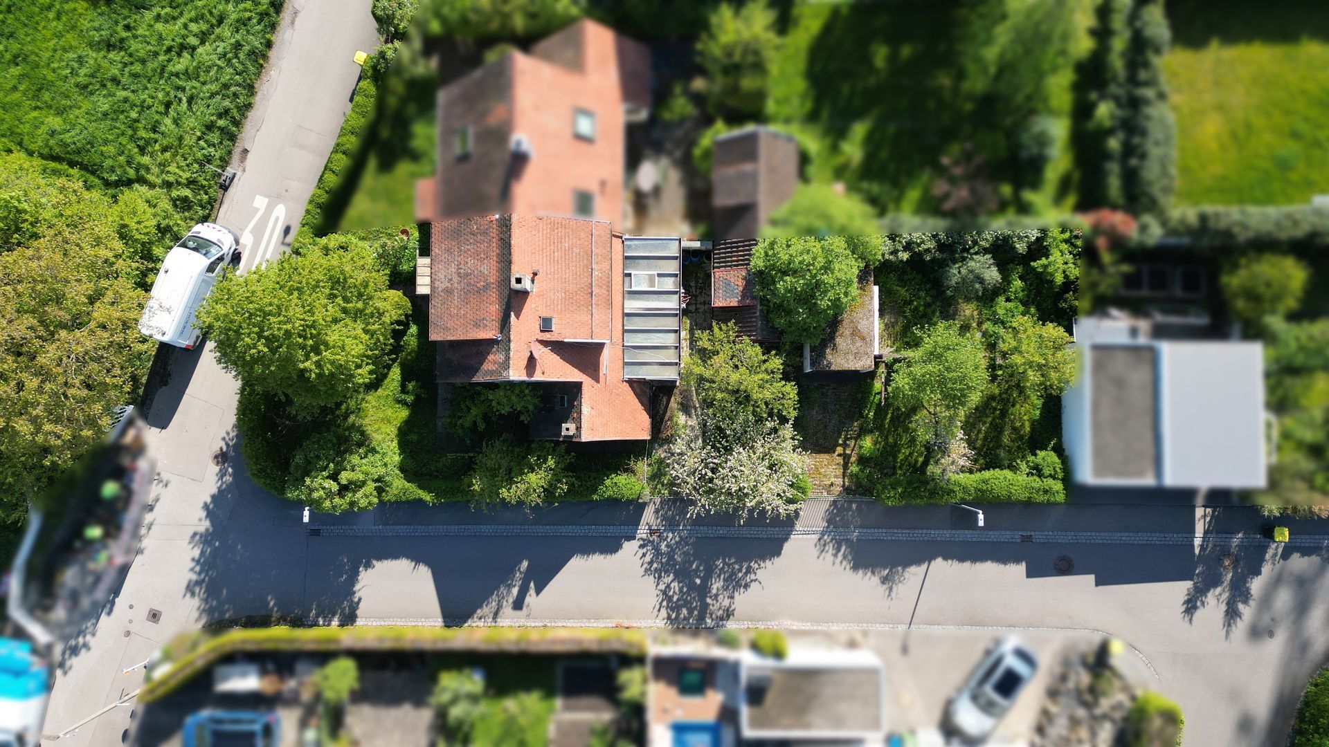 grundstück bebauung wohnen ludwigsburg garten luftbild