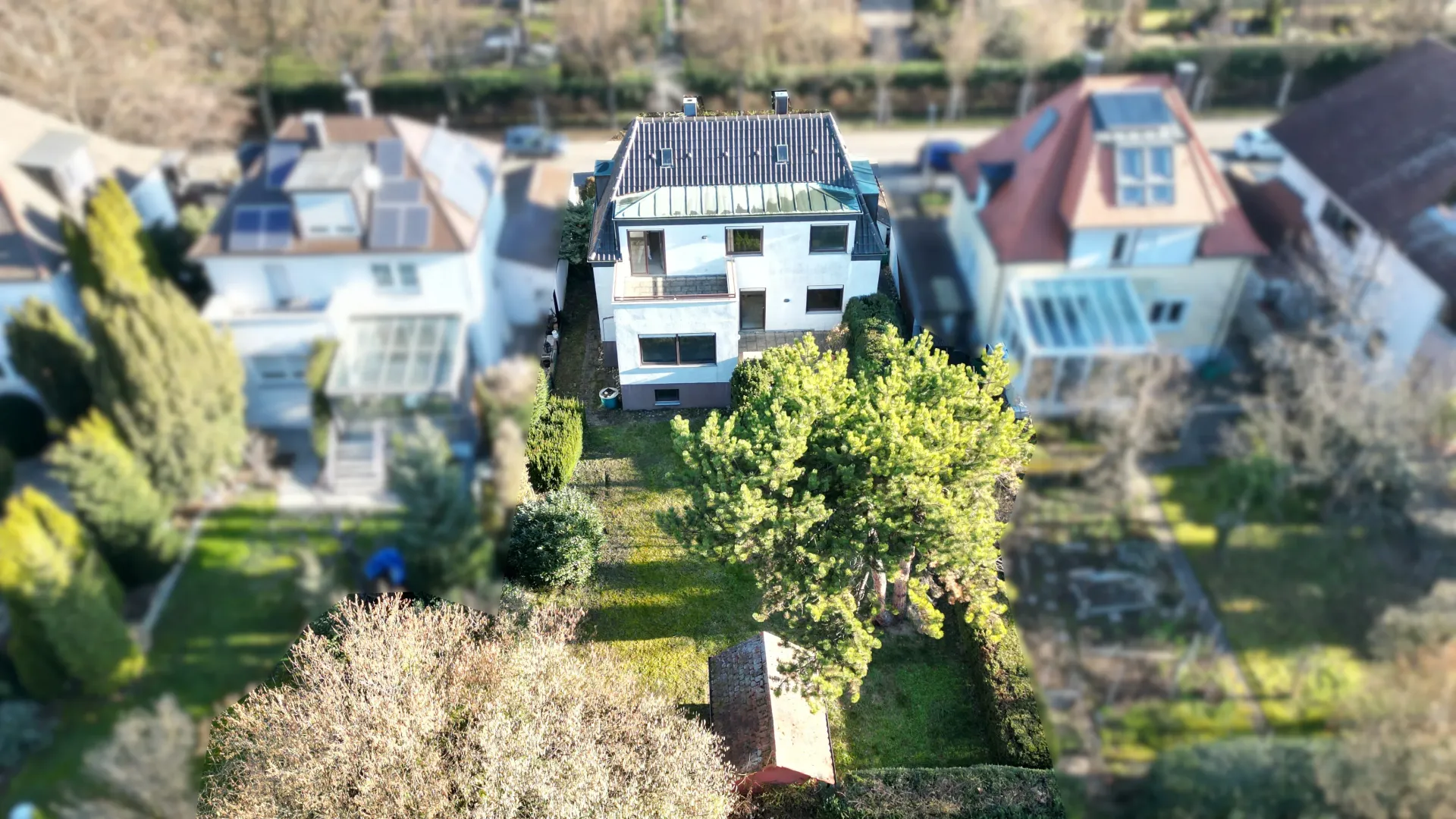 grundtück ludwigsburg kaufen mit einfamilienhaus haus drohne luftbild