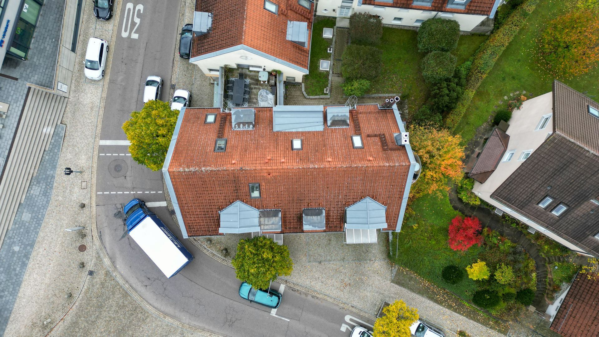 luftbild topview haus rechberghausen göppingen
