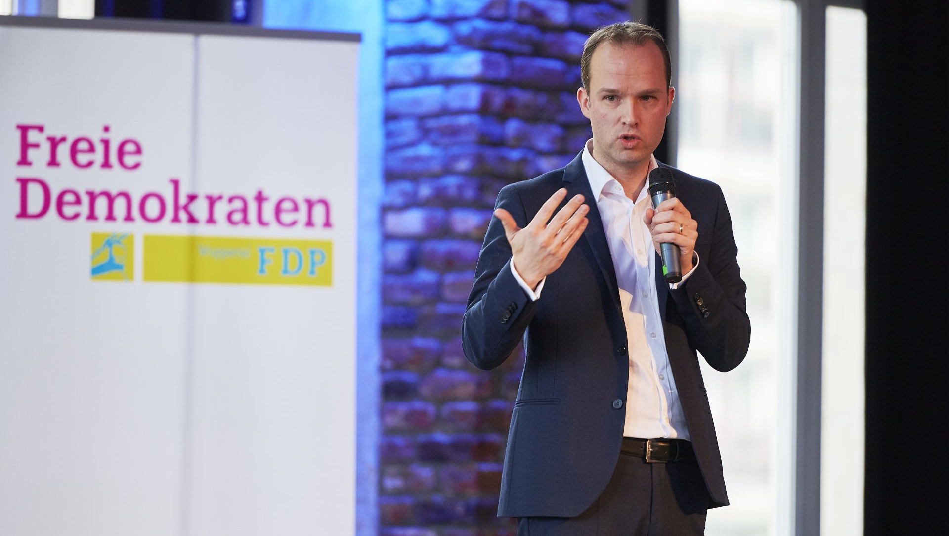 Marcel Hafke beim seiner Rede