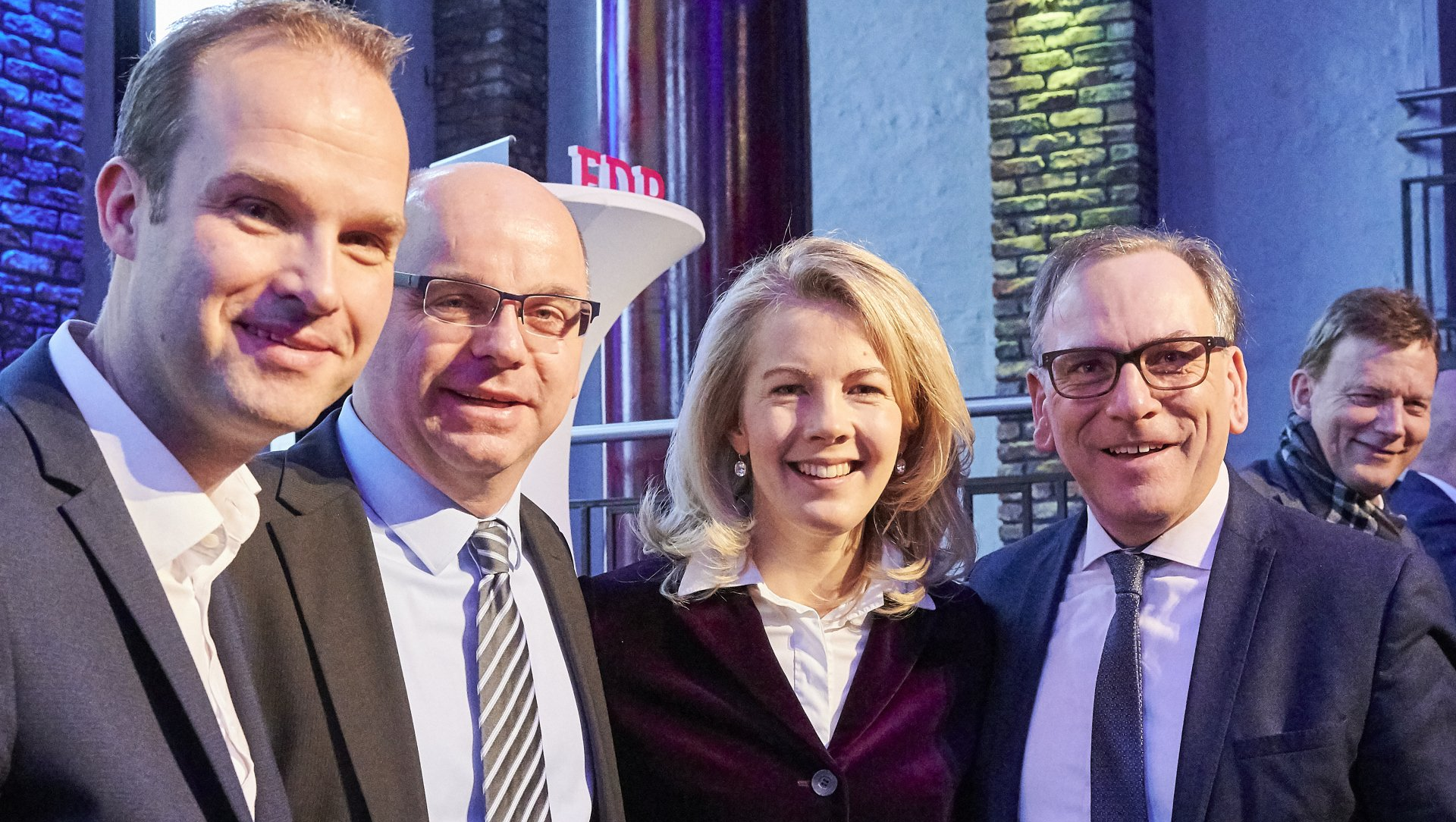 FDP Spitzenpolitiker beim Neujahrsempfang