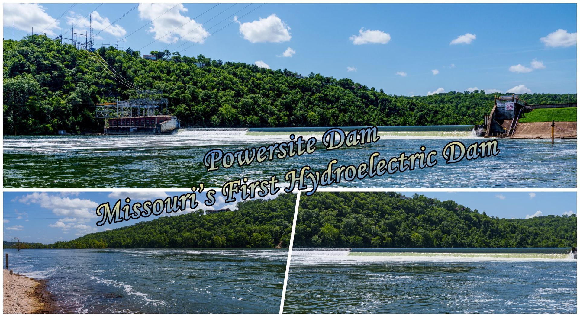 Where the River Falls. Discovering Ozark Beach Dam (Powersite Dam) in Forsyth, Missouri
