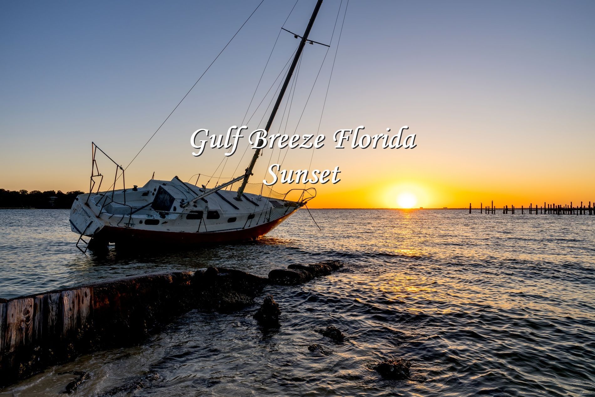 Blog and video about fine art photos of a Gulf Breeze Florida sunset by Jennifer White