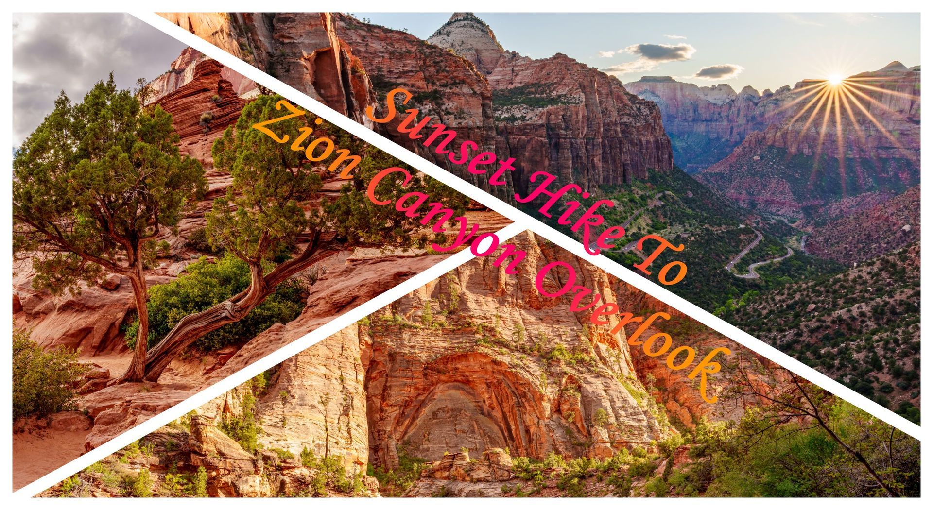 Photos of Zion National Park from the Zion Canyon Overlook hiking trail.