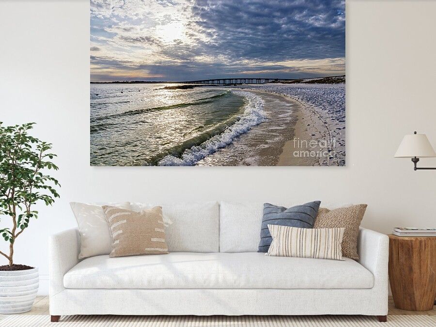 Fine Art print of Destin Florida Evening Waves by Jennifer White Timeless Moments Photography.