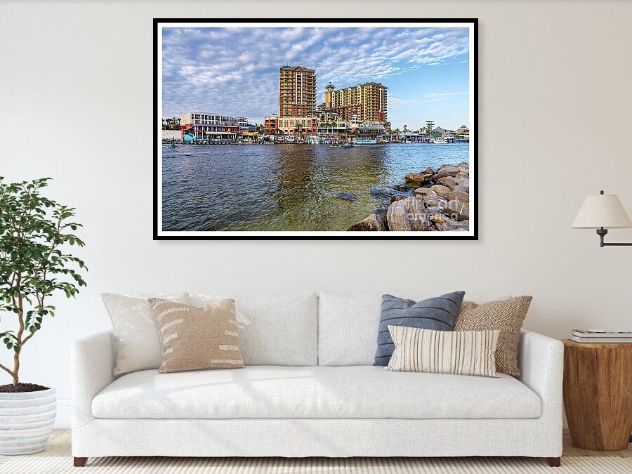 Framed print of Destin Harbor Boardwalk by Jennifer White Timeless Moments Photography