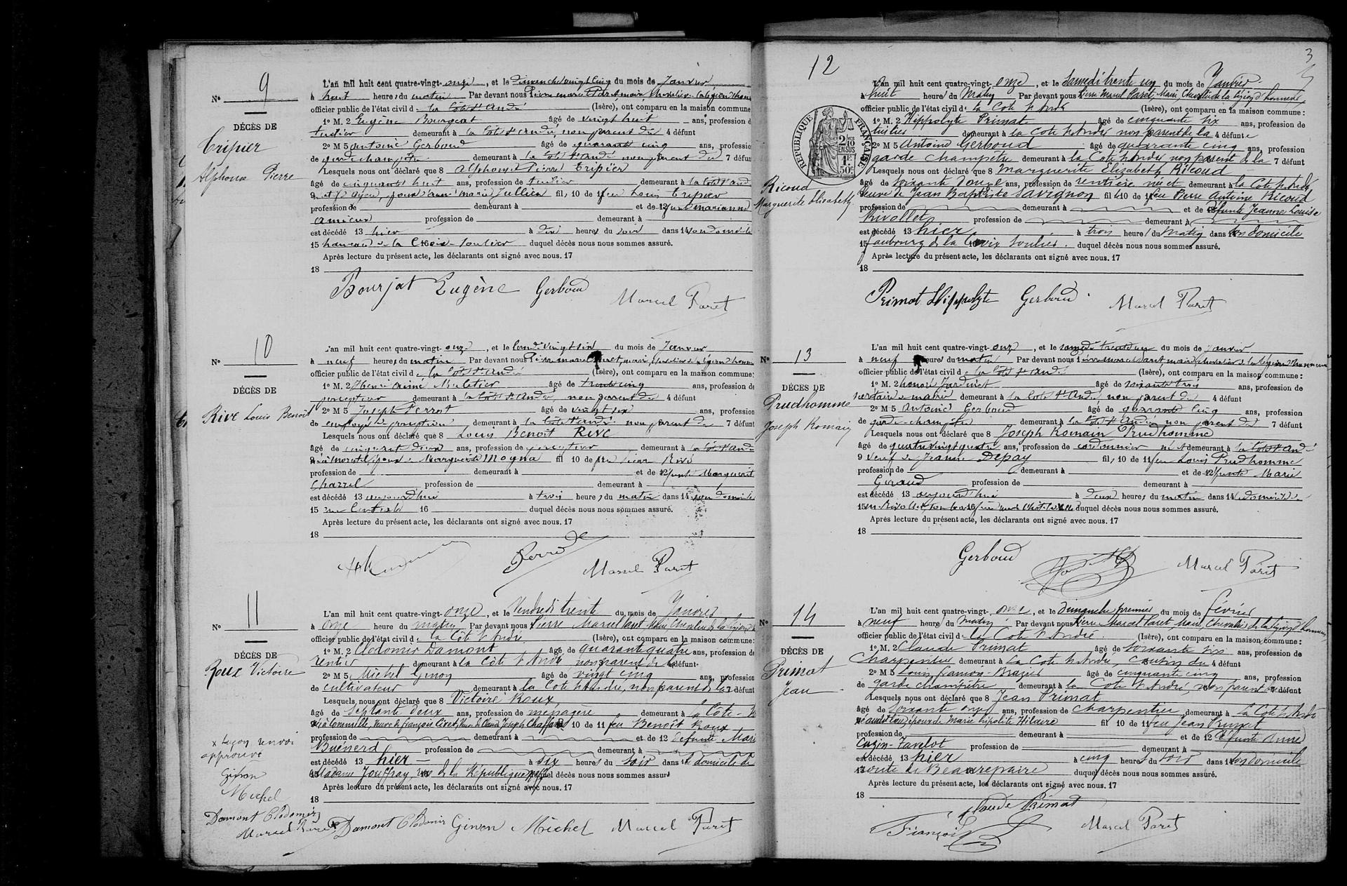 numérisation état civil