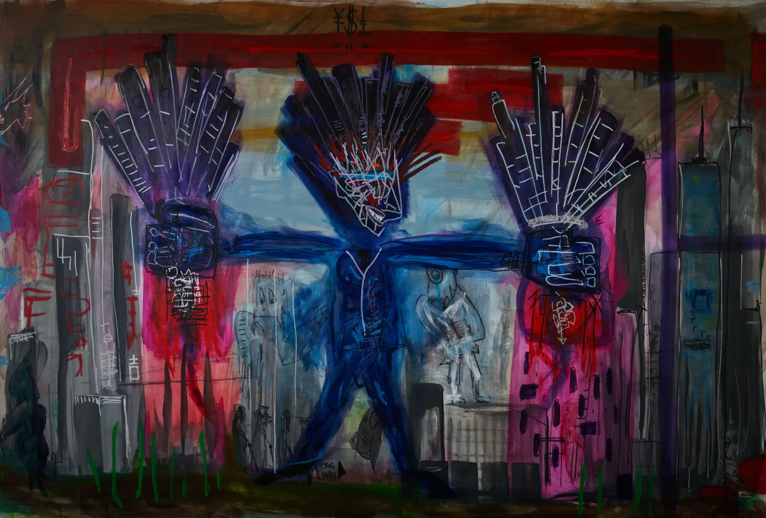 Painting ‘Tycoon’ – abstract depiction of John D. Rockefeller’s wealth and depth