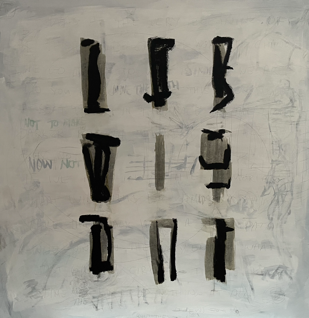 Painting ‘3-6-9 Nikola Tesla’ by Crispin Sturrock – tribute to Tesla’s code of universal energy.