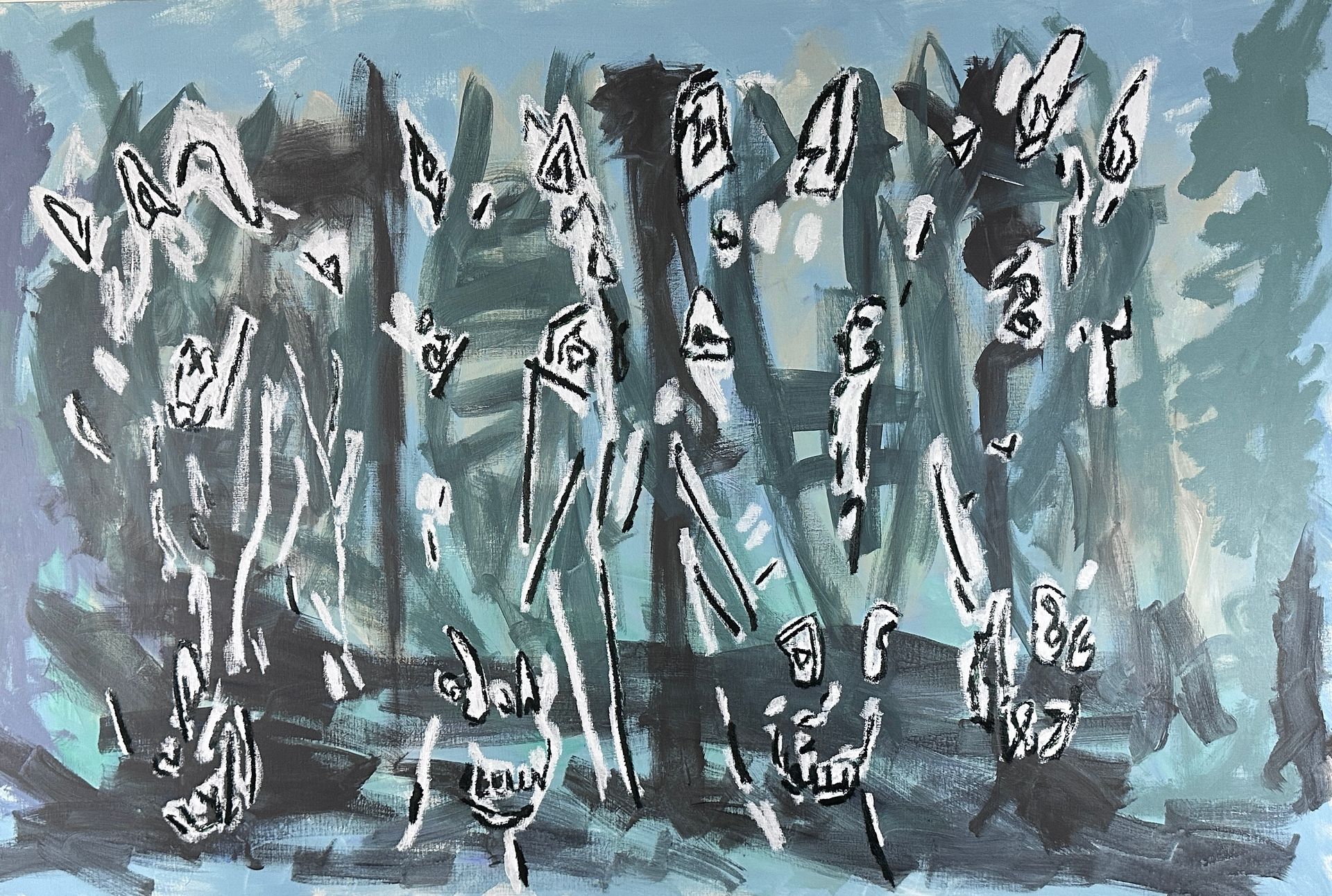 Painting ‘Reunification – Brandenburg Gate Quadriga’ by Crispin Sturrock – symbol of unity