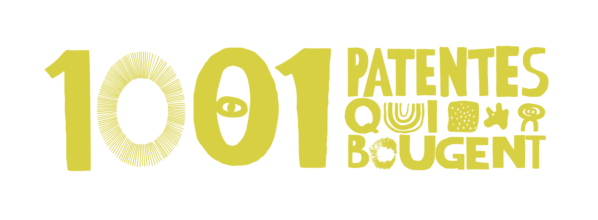 logo 1001 patentes jaune