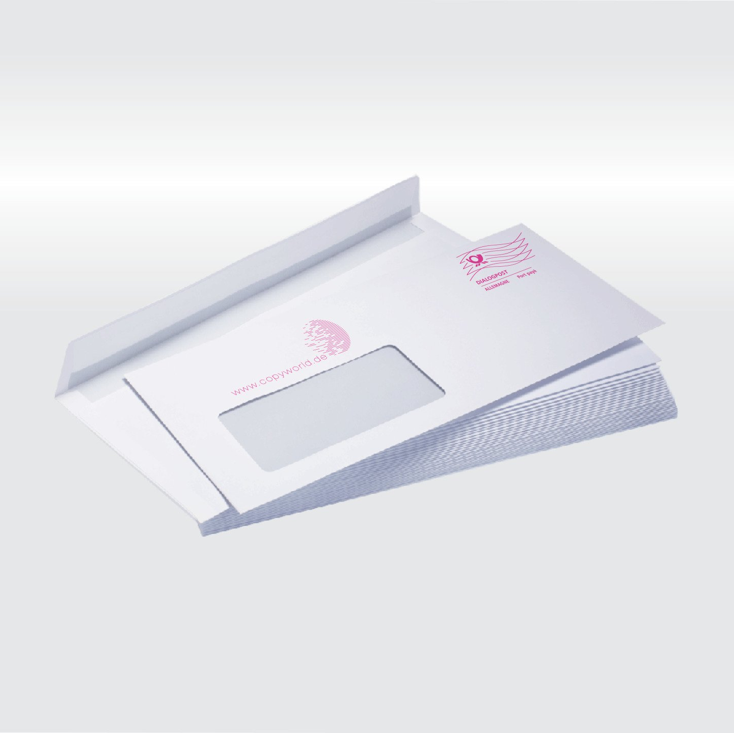 Druckerei_Copyshop_CopyWorld-GmbH_Nürtingen_Produkte_ Kuvertierungen-Mailings_Briefumschläge_DIN-Lang_C6_A6_A5_A6_Aufkleber_bedruckt