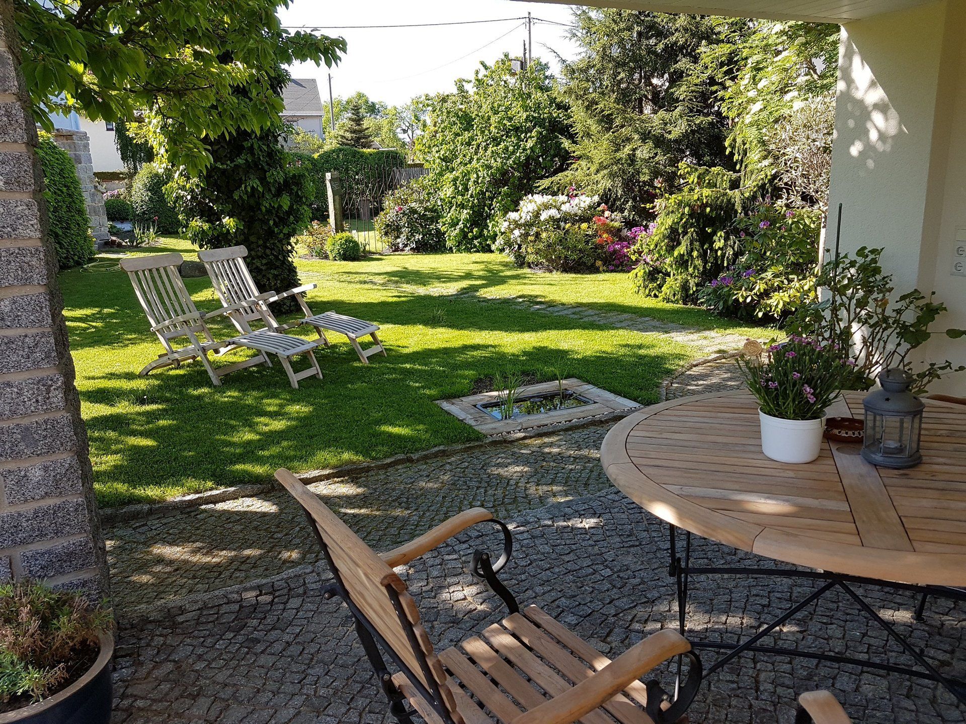 Ferienhaus Blick von der Terrasse