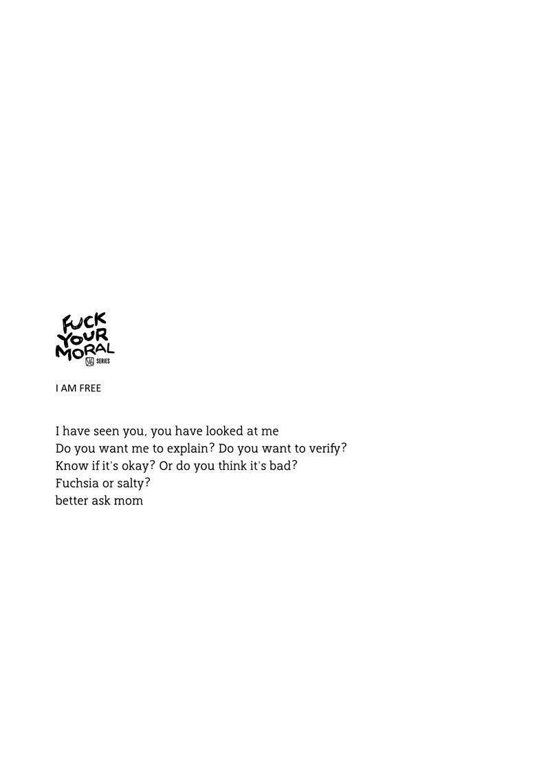 FUCK YOUR MORAL BOOK
SiG Martin Sigwald