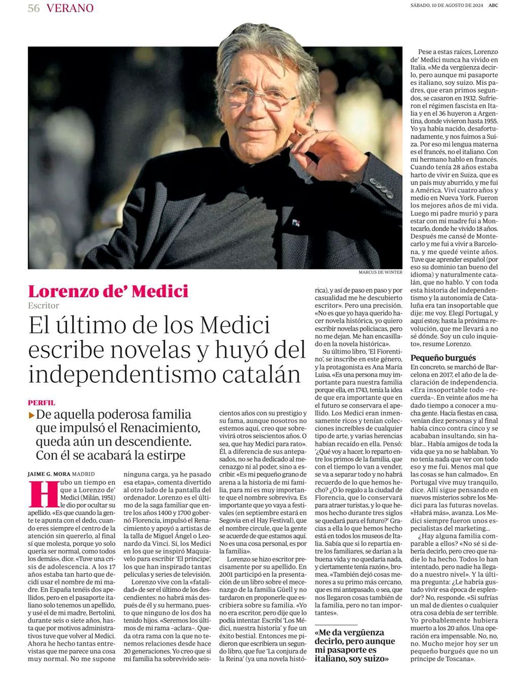 ABC Magazine Espanol - avec Lorenzo de´ Medici