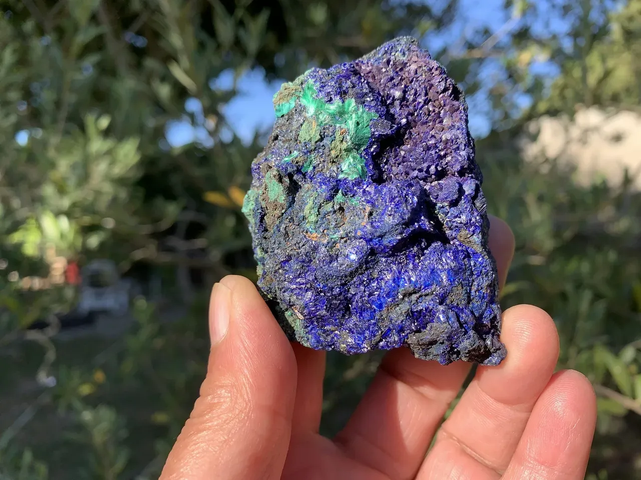Azurite brute naturelle