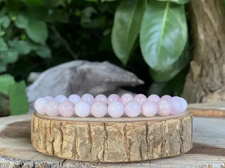 Bracelet en Morganite naturelle