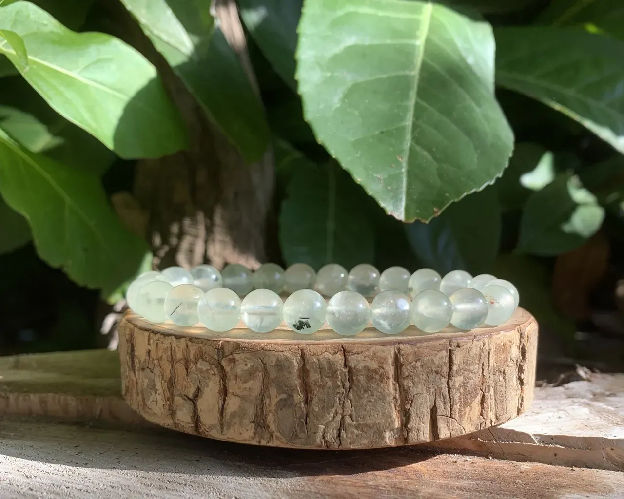 Bracelet préhnite pierre naturelle