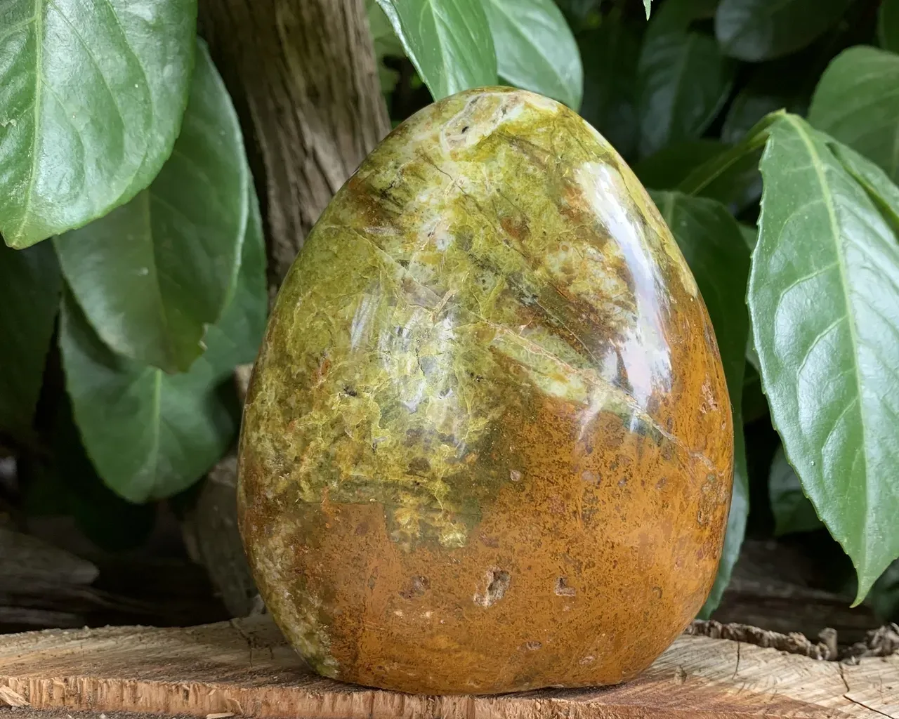 Opale verte naturelle – minéral forme libre