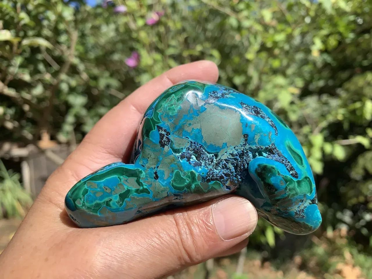 Chrysocolle naturelle – forme libre