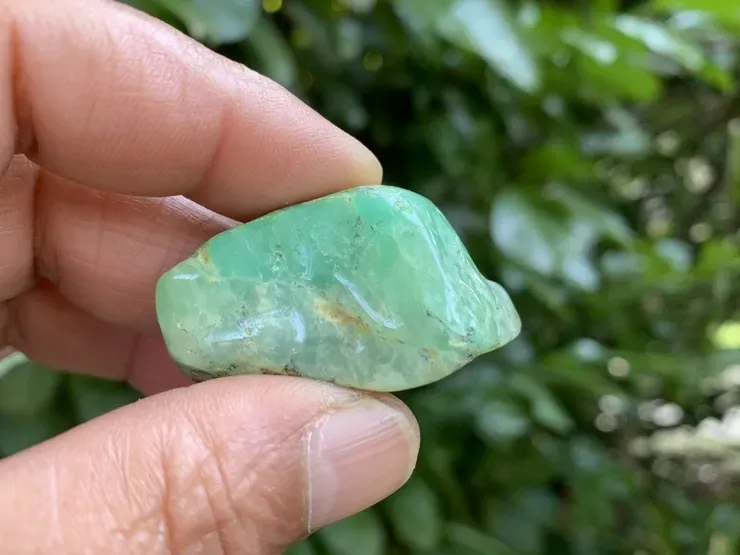 Chrysoprase polie naturelle