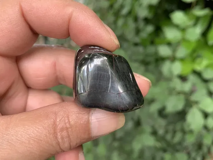 Hématite naturelle en pierre roulée