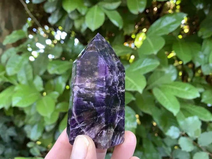 Pointe Cacoxénite naturelle