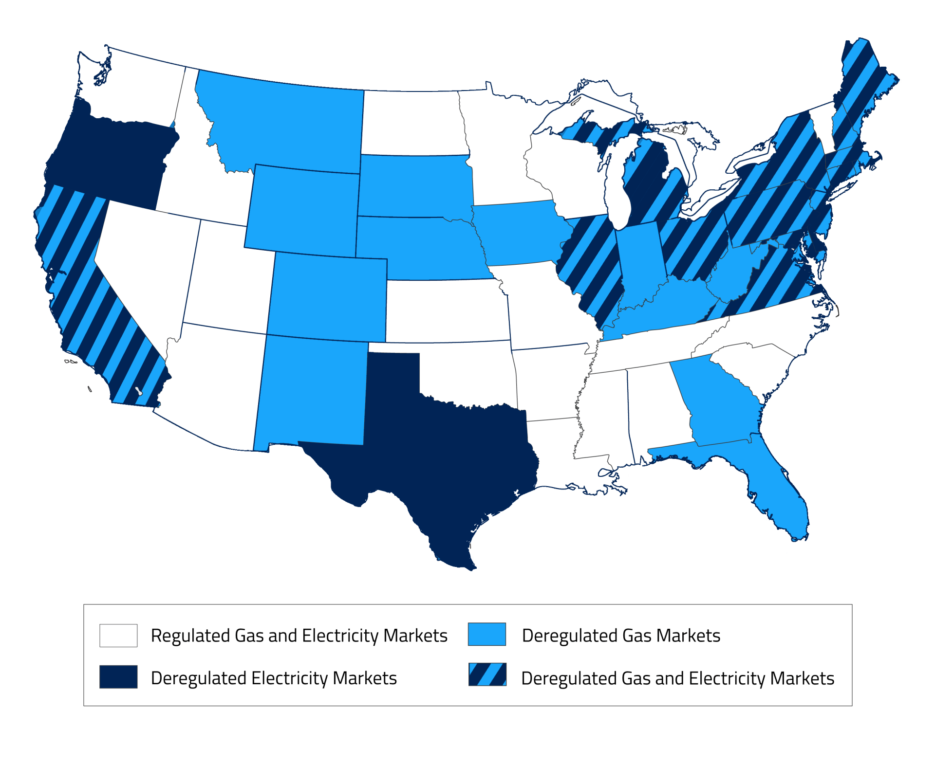 Energy Deregulation Map