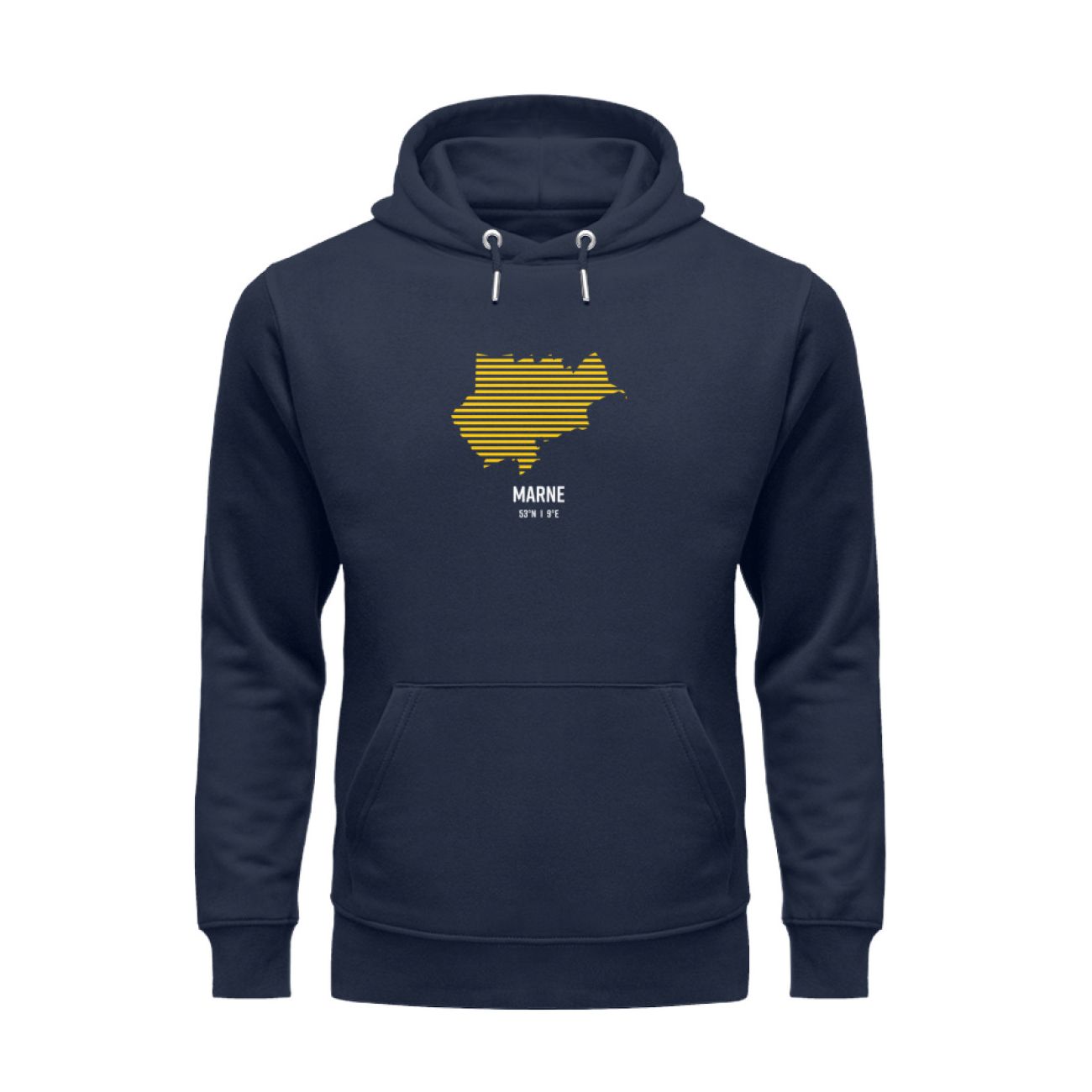 Hoodie Unisex Blau Marne
