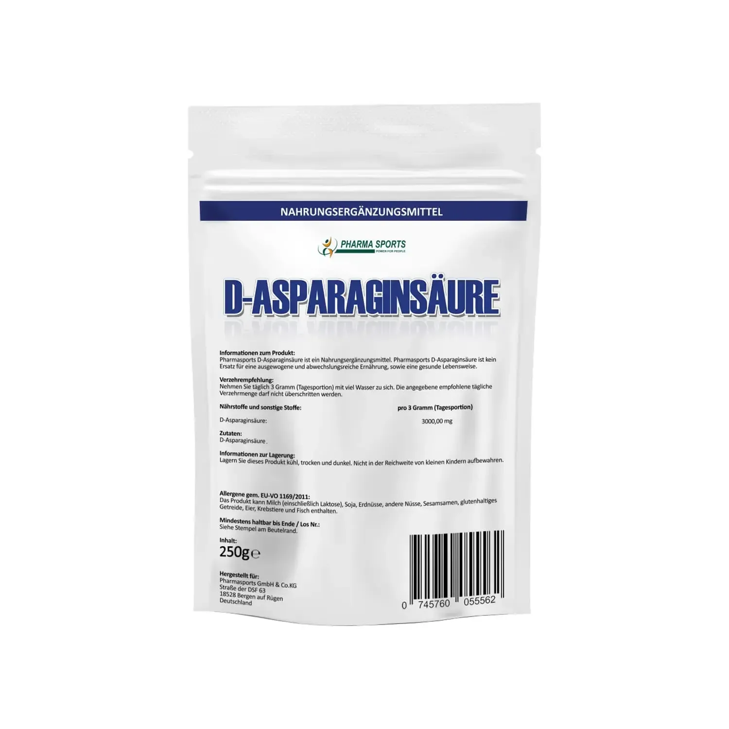 Asparaginsäure als Pulver Asparaginsäure als Supplement von PharmaSports
