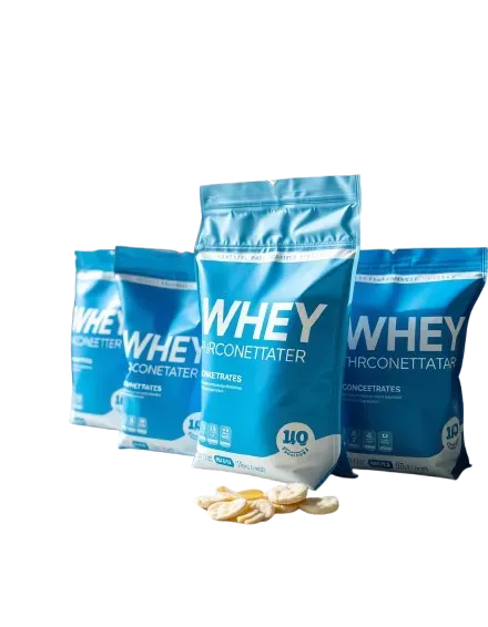 Eine Reihe Wheyproteinpulver für den EInkaufsratgeber