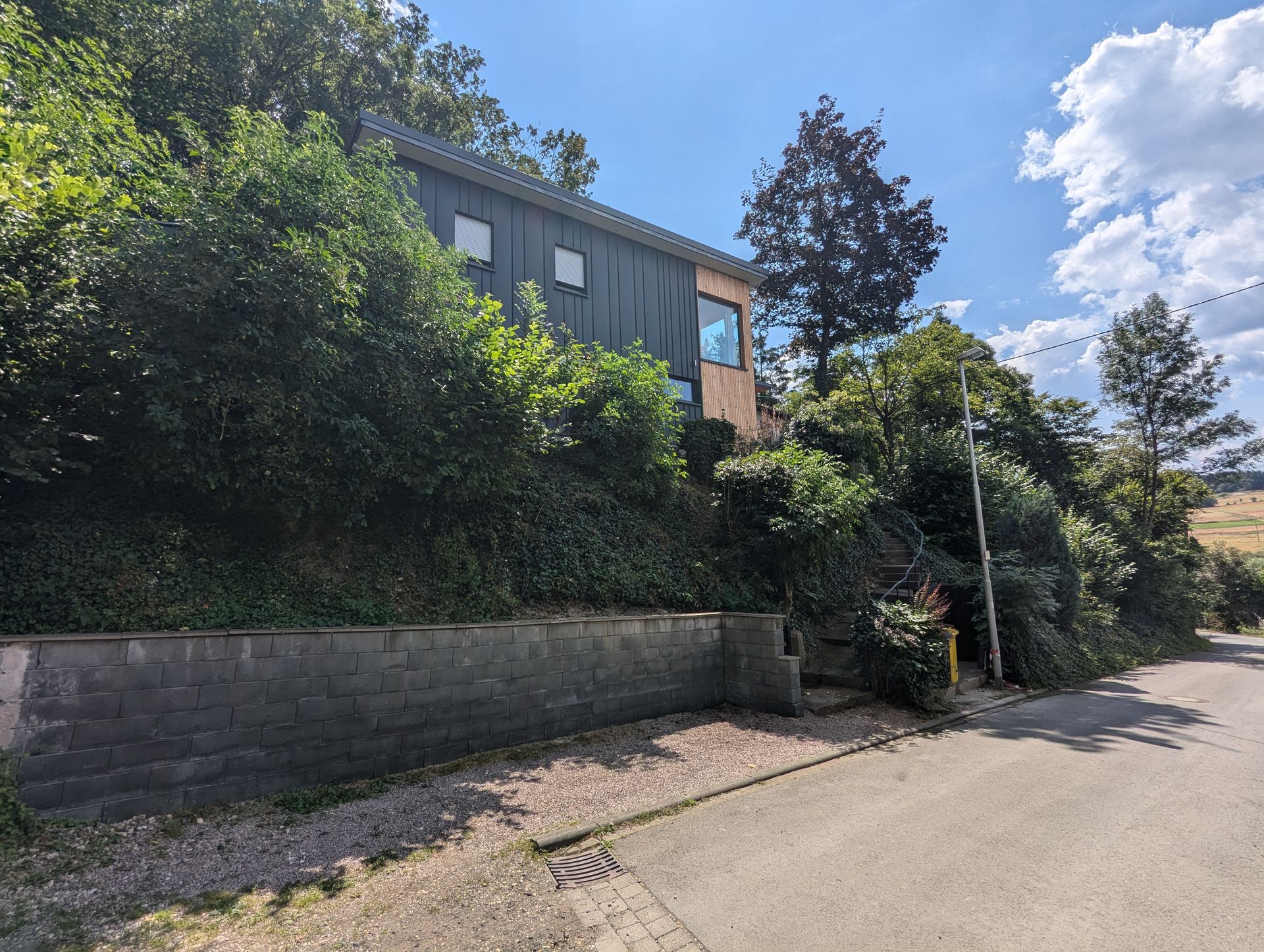 Ferienhaus Am Baumwipfel im Nationalpark Eifel in Schalkenbach, Parkplatz auf dem Grundstück