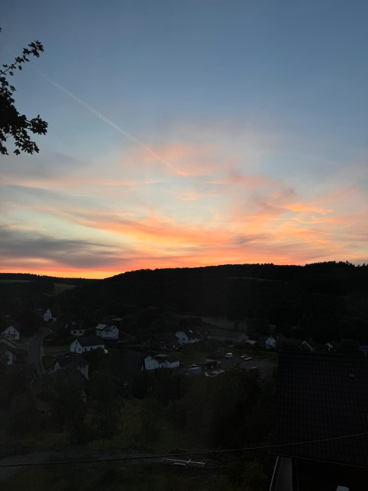 Ferienhaus Am Baumwipfel im Nationalpark Eifel in Schalkenbach, Sonnenuntergang