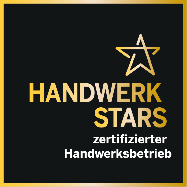 Siegel der HandwerkStars, zertifizierter Handwerksbetrieb