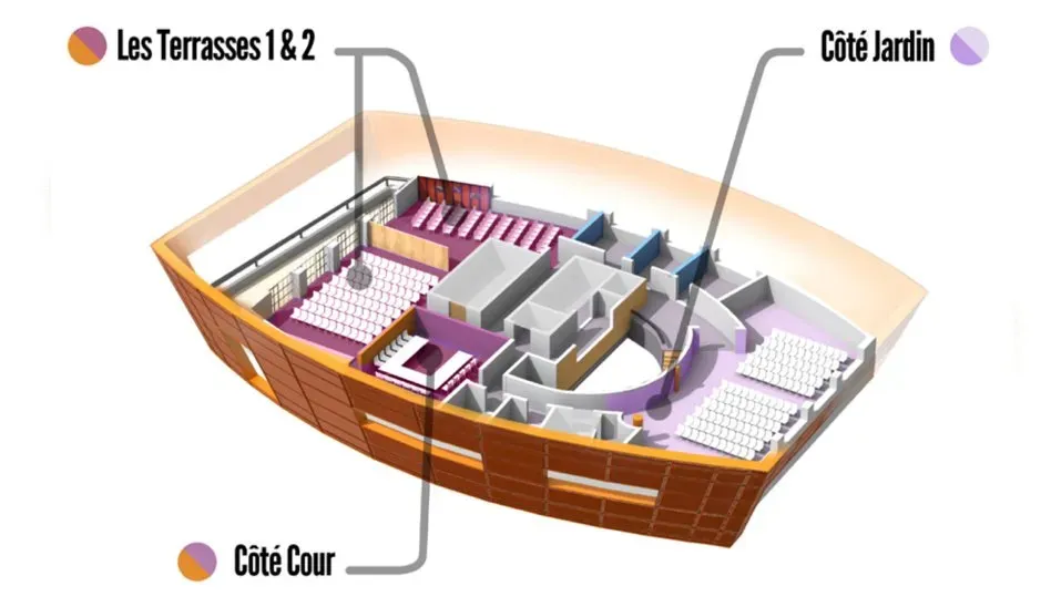 Plan du 1er étage du Club de l'Acclameur