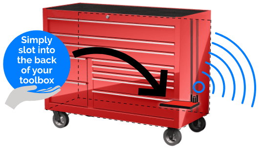 Simply slot Genie-Lock into the back of your toolbox. Simply slot Genie-Lock into the back of your toolbox.