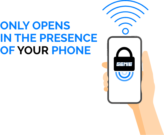 Simply slot Genie-Lock into the back of your toolbox. Simply slot Genie-Lock into the back of your toolbox.