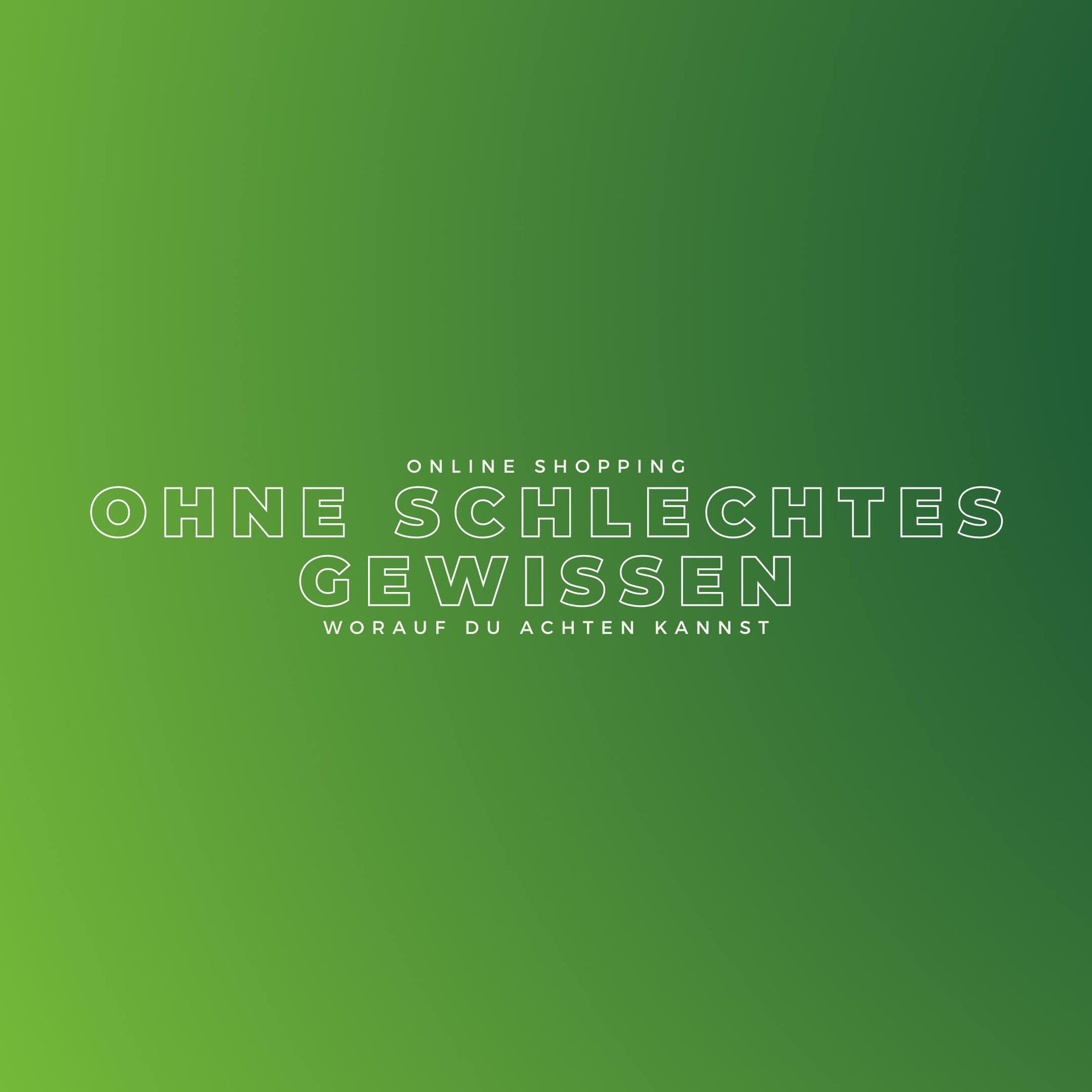 Blogbeitrag zum Thema Online Shopping ohne schlechtes Gewissen, worauf du achten kannst