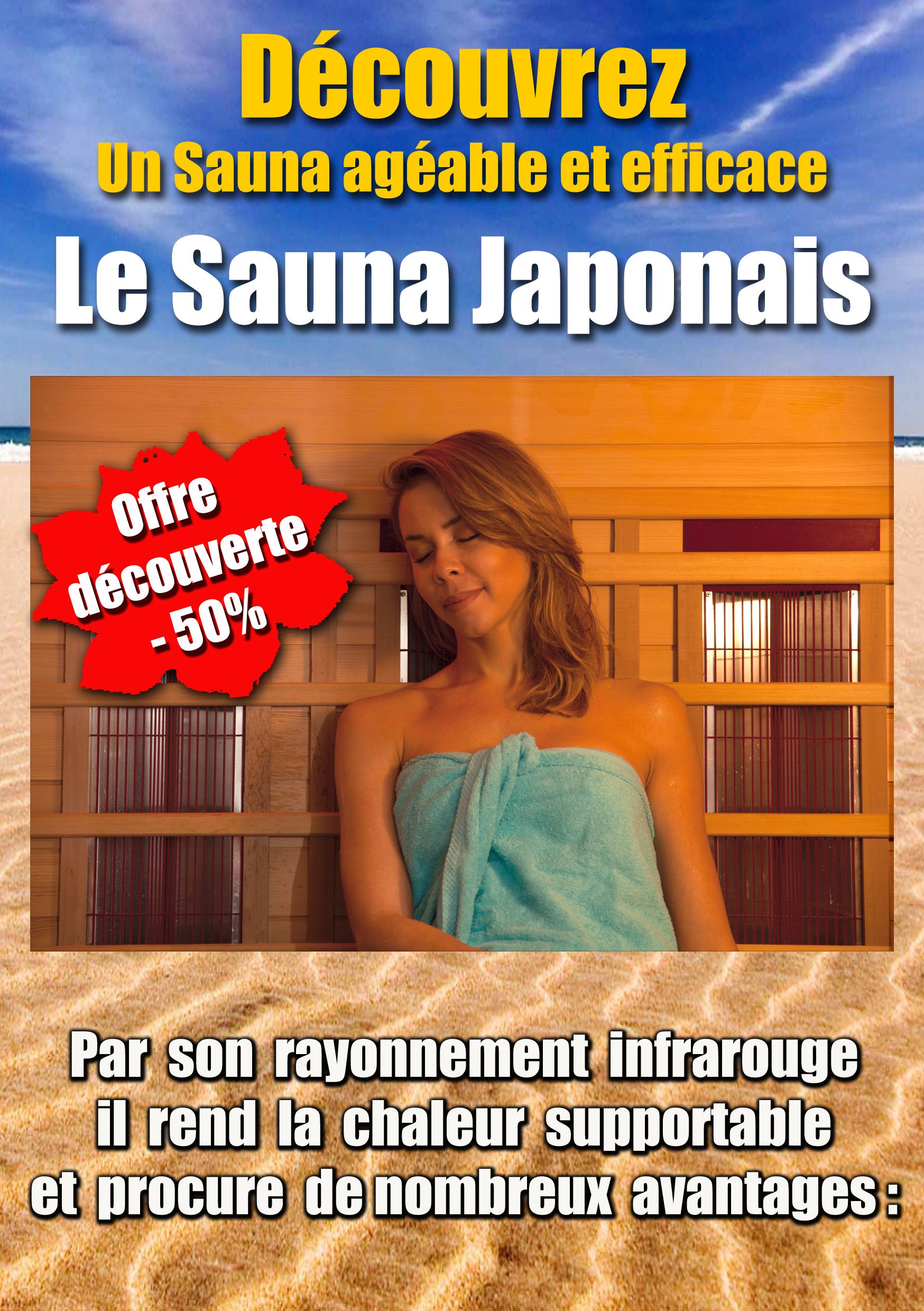 Promotion sauna japonais