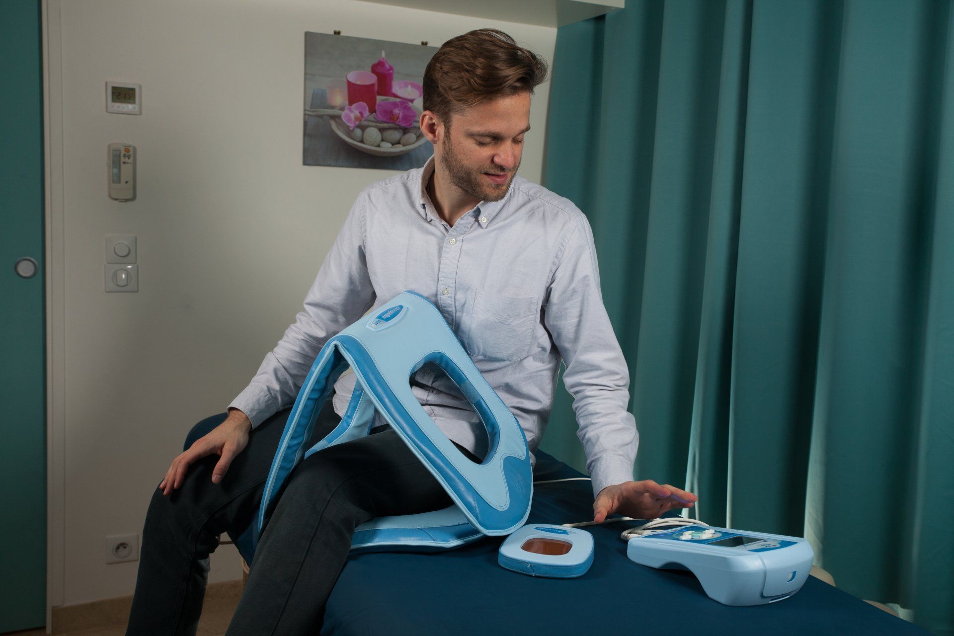 Séance d'application de Champs Magnétiques Pulsés