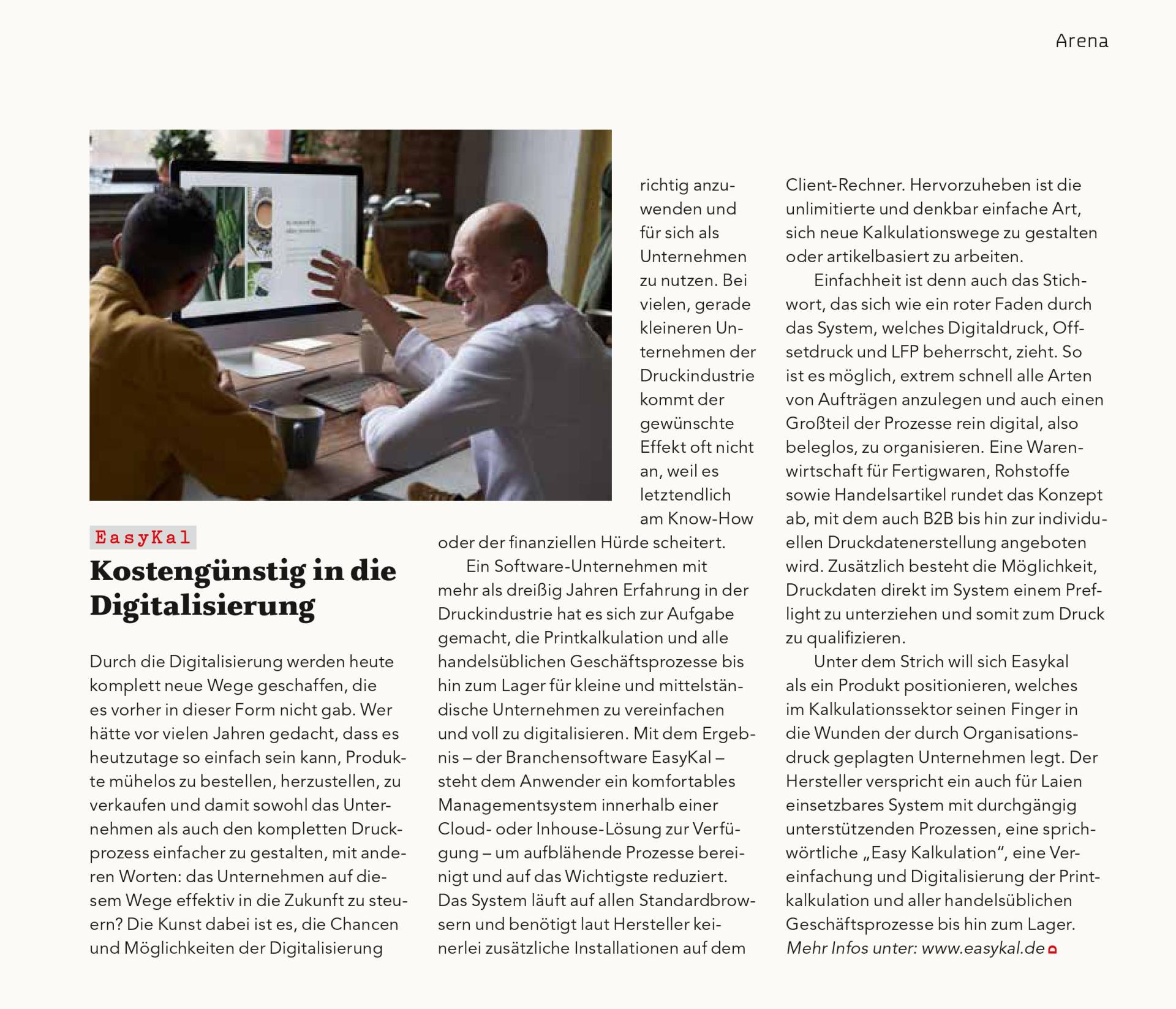 Easykal - Druckspiegel Juni 2020