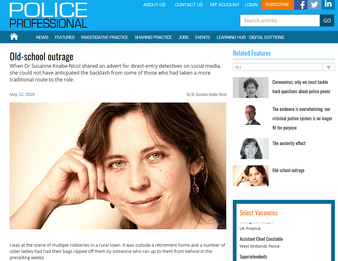 Susanne Knabe-Nicol in Police Professional
