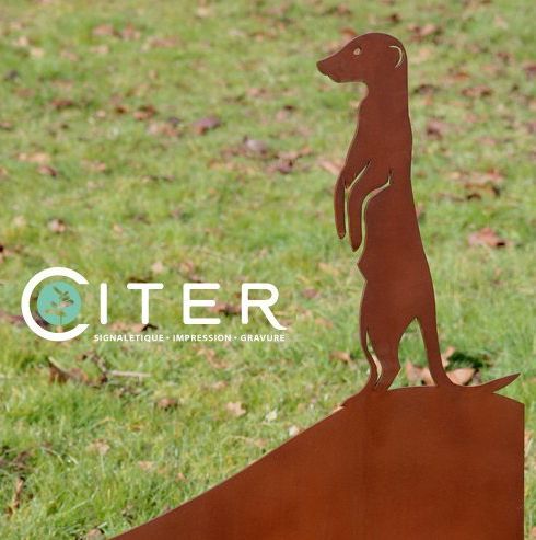 Silhouette en acier d'animaux