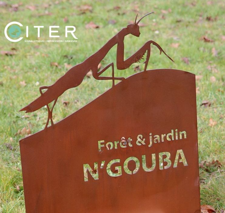 Silhouette en acier d'animaux