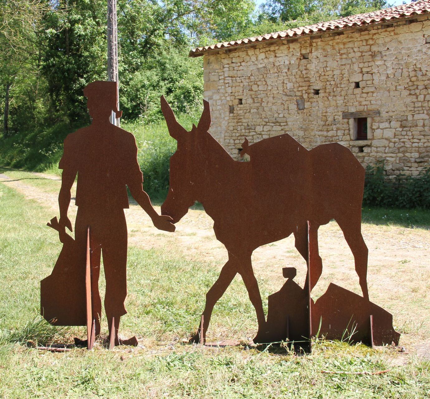 Silhouette en acier d'animaux