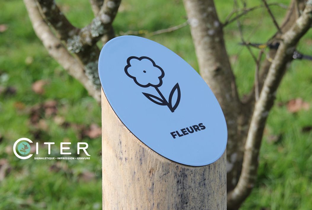 Plaque émaillée pour arboretum